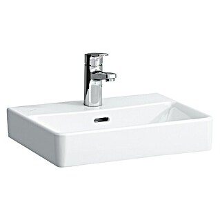 Laufen Namestitveno umivalno korito Pro S (Do x Š: 45 x 34 cm, Odprtina za armaturo: Sredina, S prelivom, Bela)