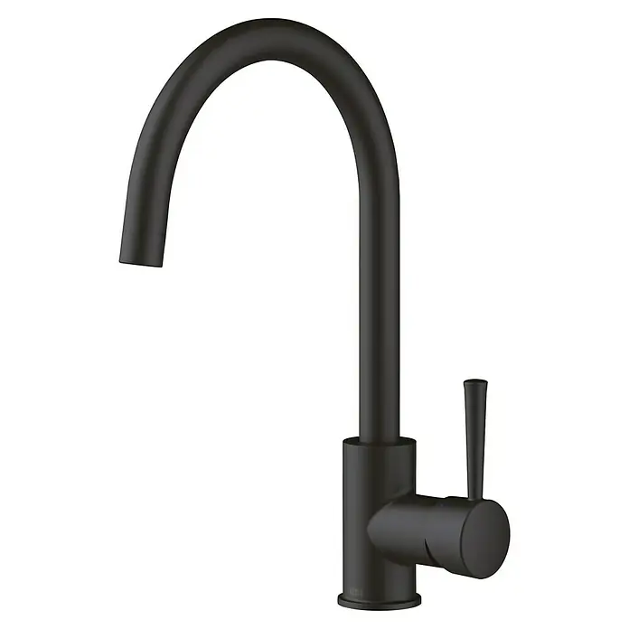 Lenz Spültischarmatur Mana - Schwarz, Matt - Elegante Küchenarmatur in dunkler Ausführung. Modernes Design für stilvolle Küchen. Die Armatur besticht durch ihre hochwertige Verarbeitung.