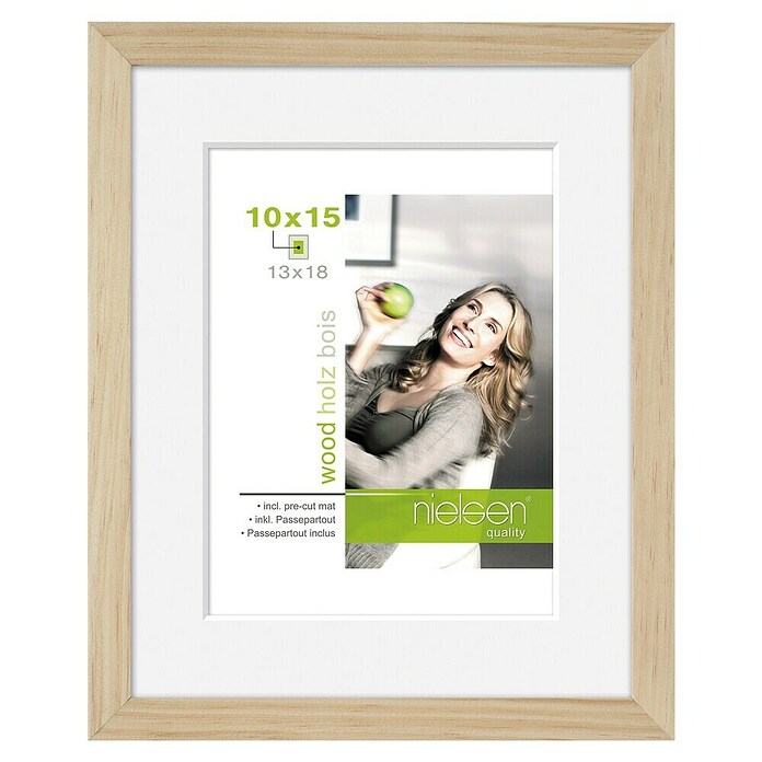 Nielsen Bilderrahmen Apollo (Natur, 13 x 18 cm, Holz)