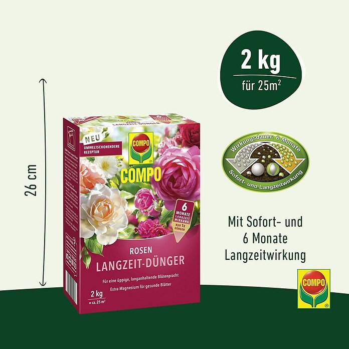 Compo Langzeitdünger Rosen (2 kg) | BAUHAUS