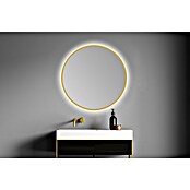 Bath Stage Espejo con luz B-953 (Diámetro: 60 cm, Oro, Blanco frío) | BAUHAUS