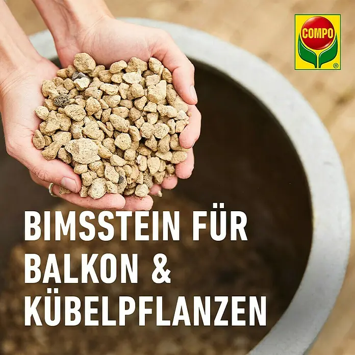 Compo Bio Pflanzgranulat Granuplant® - 40 l - Bimsstein für Balkon- und Kübelpflanzen von COMPO, ideal zur Bodenverbesserung und Drainage. Natürliches Vulkangestein für gesunde Pflanzen.
