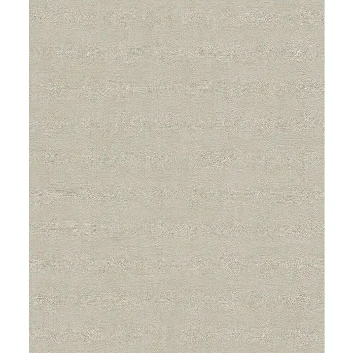Rasch Vliestapete - Sand, Uni, 10,05 x 0,53 m, Schimmernd - Ein beiger Hintergrund mit subtiler Textur, ideal für vielseitige Designanwendungen. Die feine Oberflächenstruktur verleiht Tiefe und Eleganz.