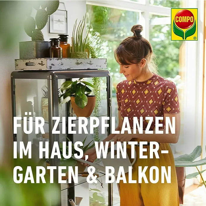 Compo Gelb-Sticker - 10 Stk. - Compo Produkt für Zierpflanzen im Haus, Wintergarten und Balkon, zur optimalen Pflege und Wachstum der Pflanzen.