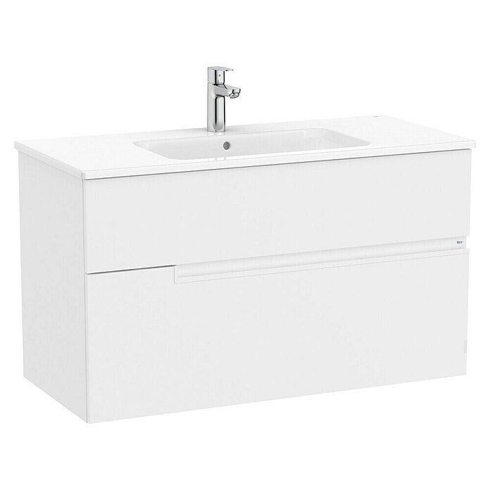 Roca Conjunto de mueble de baño Unik Borneo-N 2C (L x An x Al: 46 x 100 x 55 cm, Blanco, 2 pzs.) | BAUHAUS