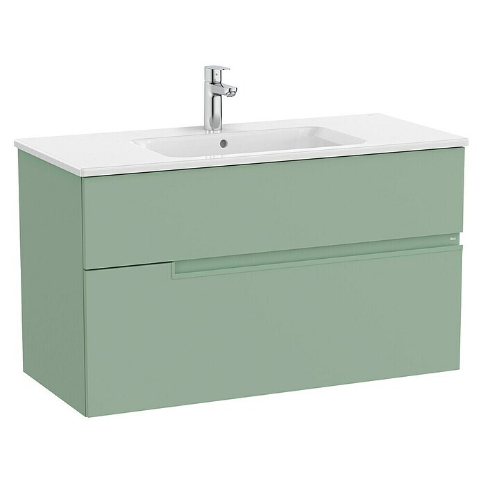 Roca Conjunto de mueble de baño Unik Borneo-N 2C (L x An x Al: 46 x 100 x 55 cm, Verde Sage, 2 pzs.) | BAUHAUS