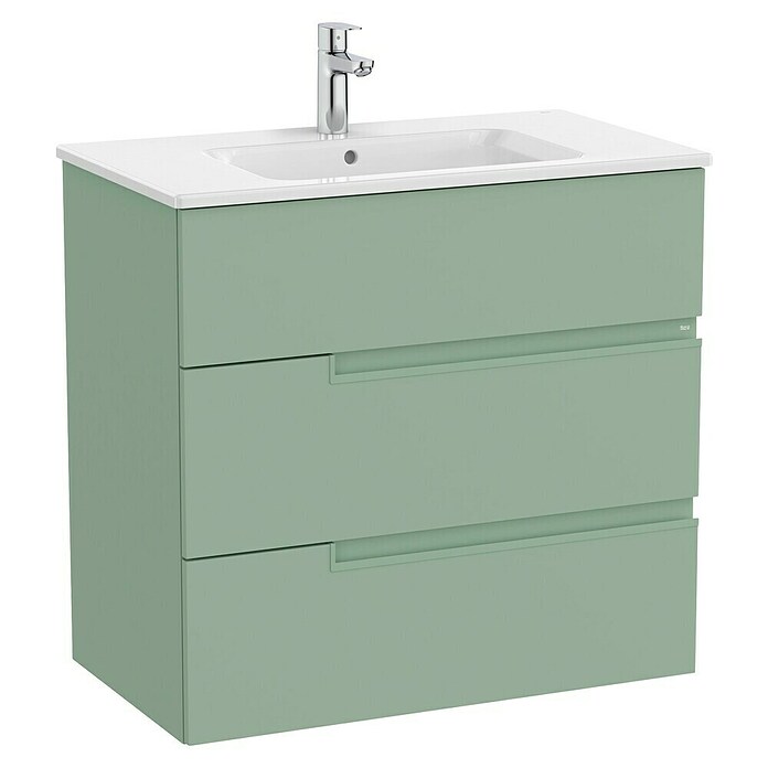 Roca Conjunto de mueble de baño Unik Borneo-N 3C (L x An x Al: 46 x 80 x 74 cm, Verde Sage, 2 pzs.) | BAUHAUS