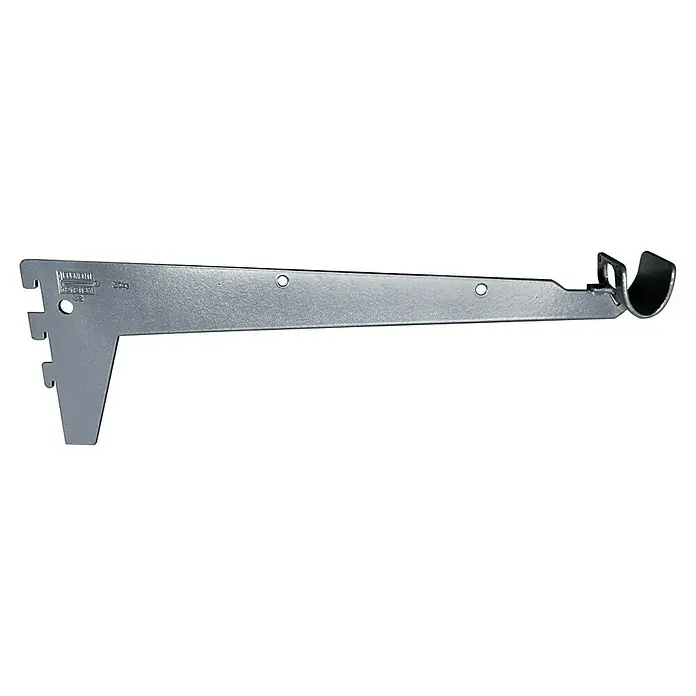 Element System Easy Konfektionsträger - Passend für: Schienen mit Raster 32 mm, Länge: 33 cm, Belastbarkeit: 30 kg - Metallregalträger mit Löchern und Einkerbungen für die Wandmontage zur Befestigung von Regalböden in Innenräumen.