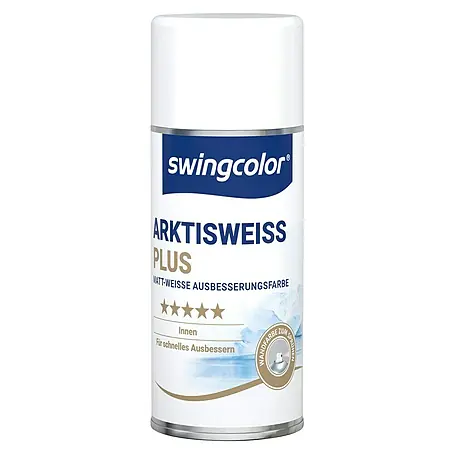 swingcolor  Wandfarbe Ausbesserungsspray Arktisweiß Plus