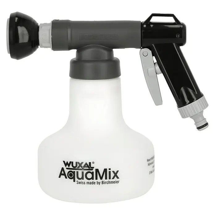 Wuxal Düngerbeimischgerät Aquamix - 1,25 l - WUXAL AquaMix Sprühgerät, ideal für die Gartenpflege. Präzise Dosierung und einfache Anwendung für gesunde Pflanzen.