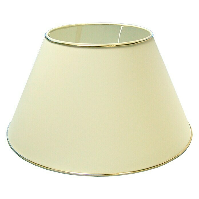 LampenschirmDurchmesser: 45 cm, Creme/Gold, Stoff Front View