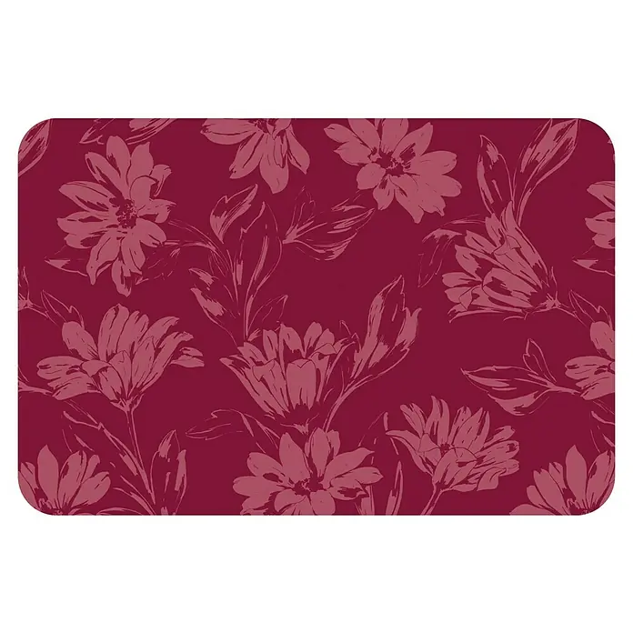 D-c-fix Rio Tisch-Set - Stella, Burgunderrot, 44 x 29 cm - Burgunderfarbene Tischdecke mit einem zarten Blumenmuster für einen eleganten und stilvollen Tisch.