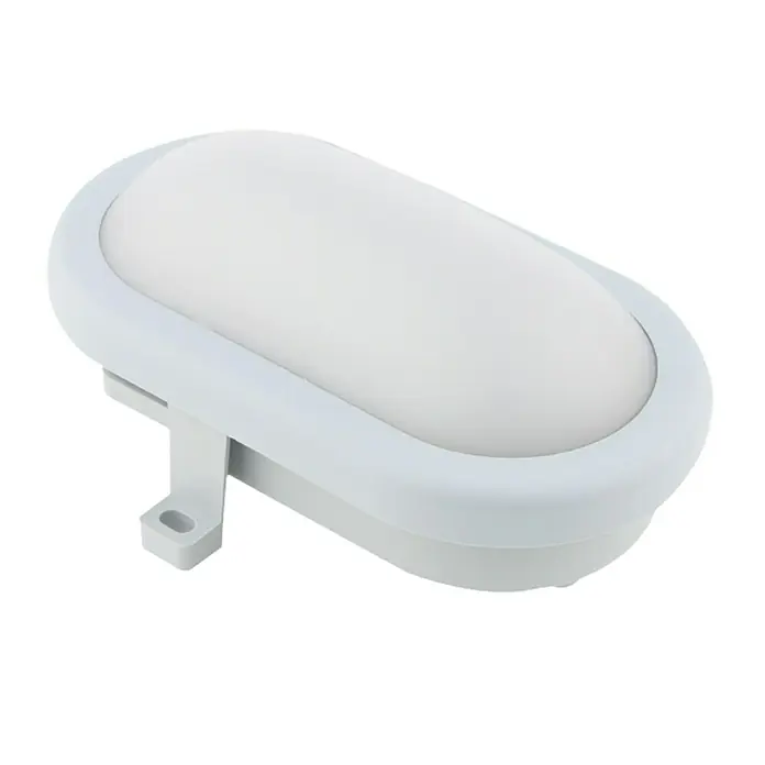 Ritter Leuchten LED-Deckenleuchte - 10 W, L x B x H: 170 x 115 x 80 mm, Grau, Tageslichtweiß - Weiße, ovale LED-Wandleuchte mit minimalistischem Design. Ideal für Innen- und Außenbereiche, bietet helle und energieeffiziente Beleuchtung.