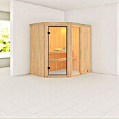 Karibu Systemsauna Fiona 1 (Ohne Ofen, Ohne Dachkranz, 151 x 196 x 198 cm)