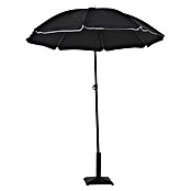 Sunfun Strandschirm (Durchmesser: 180 cm, Schwarz)