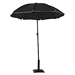 Sunfun Suncobran za plažu (Crne boje, Pokrivanje promjera: 180 cm)