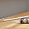 Profiles and more Sockelleiste Pro Flex (Weiß, 2,4 m x 10 mm x 44 mm, Einseitig gerundet)
