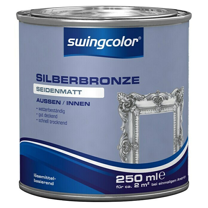 swingcolor Silberbronze (Silber, 250 ml, Seidenmatt, Lösemittelbasiert)