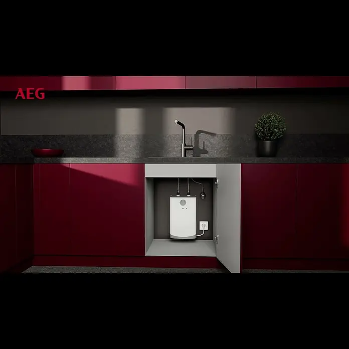 AEG Warmwasserspeicher KLE 5 U - 5 l, 2 kW, Niederdruck, Untertischmontage - 2504053 AEG Kleinspeicher KLE 250929