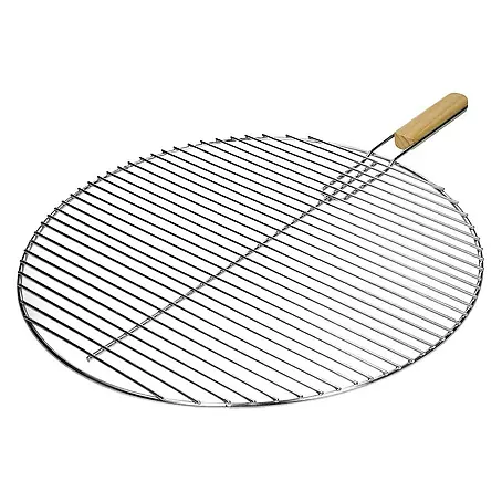ECD Germany  Grillrost Grillplatte 54,5 cm Rund mit Handgriffen witterungsbeständig