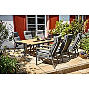 Sunfun Maja Vrtni pozicijski stol Deluxe  (Nastavljivo naslonjalo, Antracitne barve, Š x G x V: 60 x 78 x 105 cm) | 8350 - Stühle Textilen | ICAB - Sommermöbel Stühle | ICA - Sommermöbel | IC - Freizeit im Garten | I - Stadtgarten | BAUHAUS