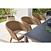 Sunfun Pauline Gartenmöbel-Set (6 -tlg., Aluminium, Teak, Akazie, Polyrattan, Hellbraun/Anthrazit) | BAUHAUS