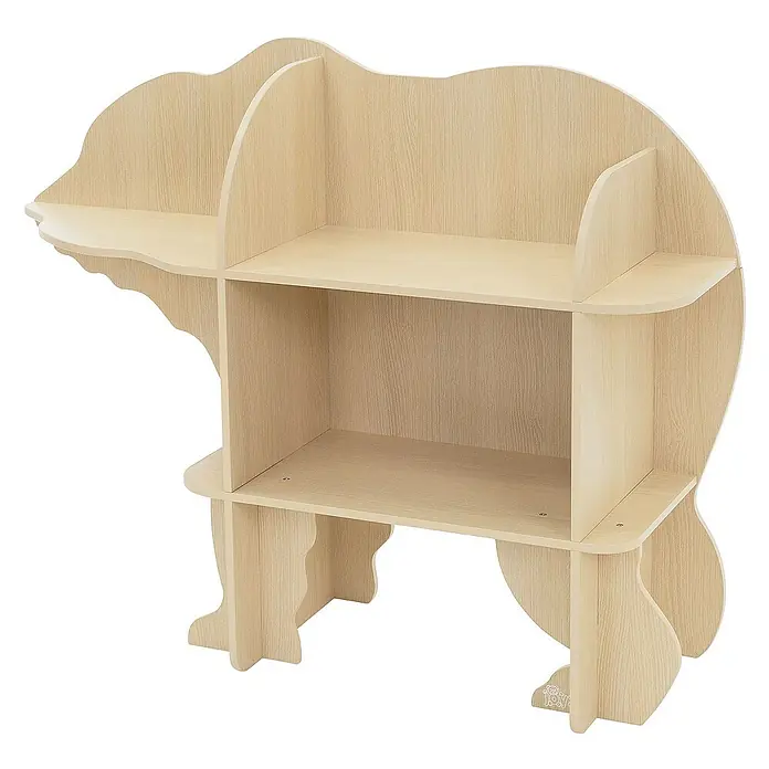 ECD Germany Holzregal Bär Bücherregal mit 2 Ebenen MDF -  - Das ist ein hölzernes Bücherregal in Bärenform. Es hat drei Regale und die Form eines Bären. Ideal für Kinderzimmer oder Spielzimmer.