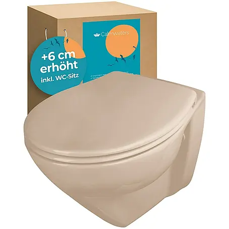 Calmwaters  Wand-WC Spülrandlos mit Erhöhung