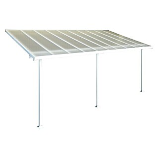 Solid Elements Terrassenüberdachung Martina (Tiefe: 3 m, B x H: 6,1 x 2,1 m, Verkehrsweiß)
