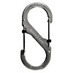 Nite Ize Doppelkarabiner Slide Lock (89 x 38 mm, Edelstahl, Silber, Zugfestigkeit: 33 kg)