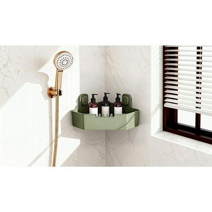 Venus Cesta de baño angular Orsa (14,7 x 27,6 x 27,6 cm, Verde) | BAUHAUS