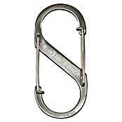 Nite Ize Doppelkarabiner (67 x 29 mm, Edelstahl, Silber, Zugfestigkeit: 11 kg)