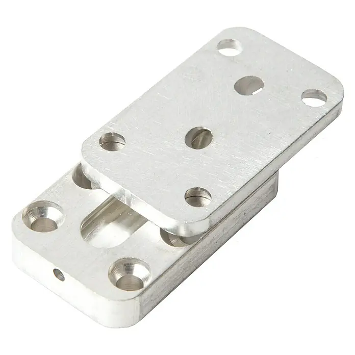 Sherpa Steckverbinder XS 5 - 50 x 30 x 12 mm, Belastbarkeit: 200 kg, Geeignet für: Holzwerkstoffe - Metallscharnier mit mehreren Löchern. Ideal für Möbelreparaturen oder DIY-Projekte, bietet eine stabile und zuverlässige Verbindung.