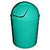 Abfalleimer Ice Cream (5 l, Türkis, Rund, Kunststoff)