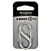 Nite Ize Doppelkarabiner (50 x 22 mm, Edelstahl, Silber, Zugfestigkeit: 4,5 kg)