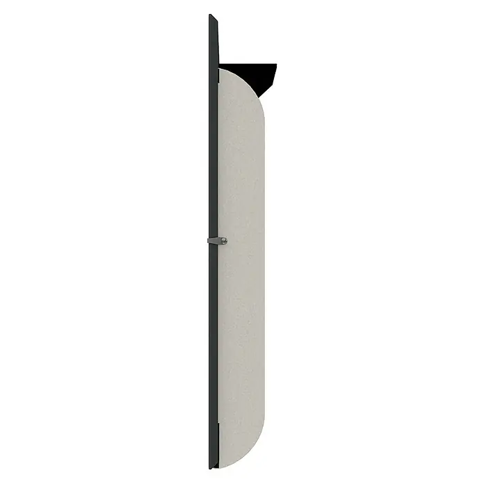ClimaStar Speichersteinheizung Comfort 3in1 WiFi - Schieferschwarz - Eine moderne Innentür in Weiß mit einem schlichten Türgriff, die sich ideal für ein minimalistisches Wohnambiente eignet.