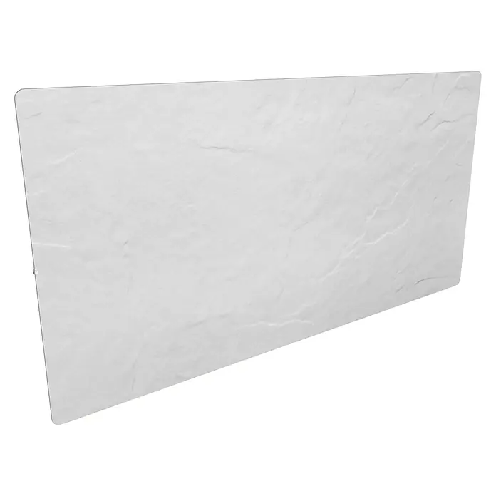 ClimaStar Speichersteinheizung Comfort Line WiFi - Schieferweiß - Eine elegante, weiße Marmorplatte, perfekt für stilvolle Innendesigns. Ihre feine Textur verleiht jedem Raum eine edle Note.
