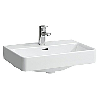 Laufen Namestitveno umivalno korito Pro S (Do x Š: 55 x 38 cm, Odprtina za armaturo: Sredina, S prelivom, Bela)