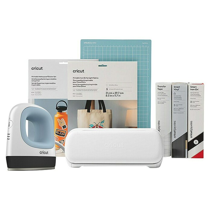 Cricut Joy Xtra Plotter de corte Starter Bundle (Blanco, Bluetooth, Ancho de corte: 21,6 cm, Longitud de corte: 1,2 m) | BAUHAUS