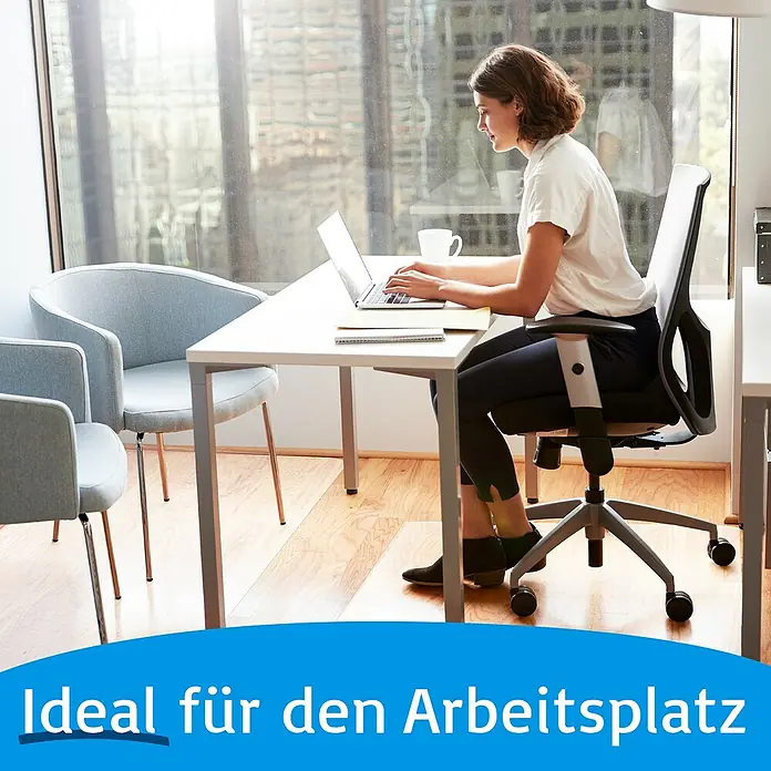 Fußbodenschutzmatte - 180 x 114 cm, Transparent, Kunststoff - Der Bürostuhl bietet Komfort und Unterstützung für lange Arbeitstage. Ideal für den Arbeitsplatz!