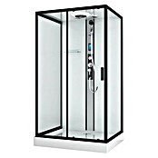 Sanotechnik Kompletni tuš Boston  (Do x Š x V: 120 x 90 x 215 cm, Bela/črna) | Kompletne tuš kabine | Tuš kabine | Tuširanje | Kopalnica in sanitarije | Izdelki | BAUHAUS
