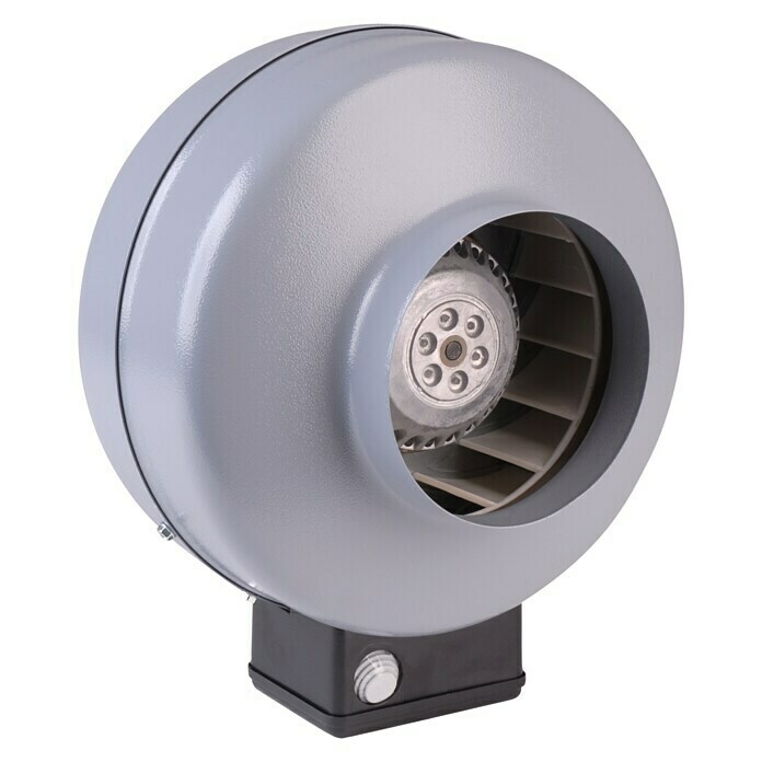 Air-Circle Rohrradialventilator (Durchmesser: 125 mm, Max. Luftleistung:  325 m³/h, Verzinkt)