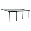 Solid Elements Marquesina adosada (Profundidad: 3 m, An x Al: 9,71 x 2,1 m, Gris antracita)