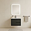 Mueble de lavabo Claire (L x An x Al: 45 x 60 x 50 cm, Antracita, 1 seno, salida central, Número de cajones: 2 ud.) | BAUHAUS