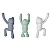 Kleiderhaken Buddy (7,5 x 16,8 cm, Weiß/Grau/Grün, Traglast: 2,2 kg/Haken)