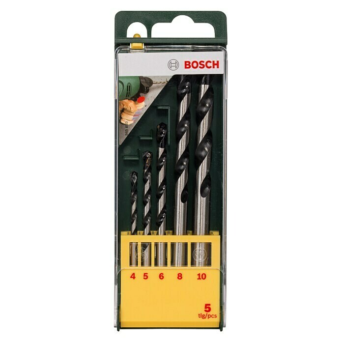 Bosch Betonbohrer-Set5 -tlg., 4 mm - 10 mm Front View