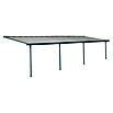 Solid Elements Marquesina adosada (Profundidad: 3 m, An x Al: 9,15 x 2,1 m, Gris antracita)