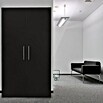 Respekta Schrankküche SKWSS (104 cm, Mit Duo-Kochmulde, Schwarz)