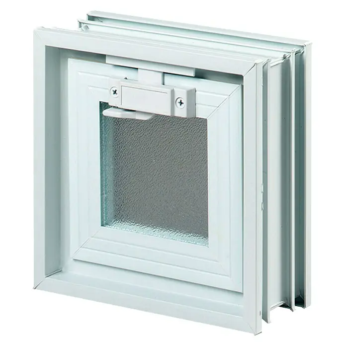 Fuchs Design Glasbaustein-Lüftungsfenster mit Fliegengitter