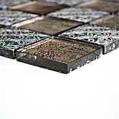 Mosaikfliese Quadrat Crystal Mix XCM 8OP4 (30 x 30 cm, Beige/Grau, Glänzend)